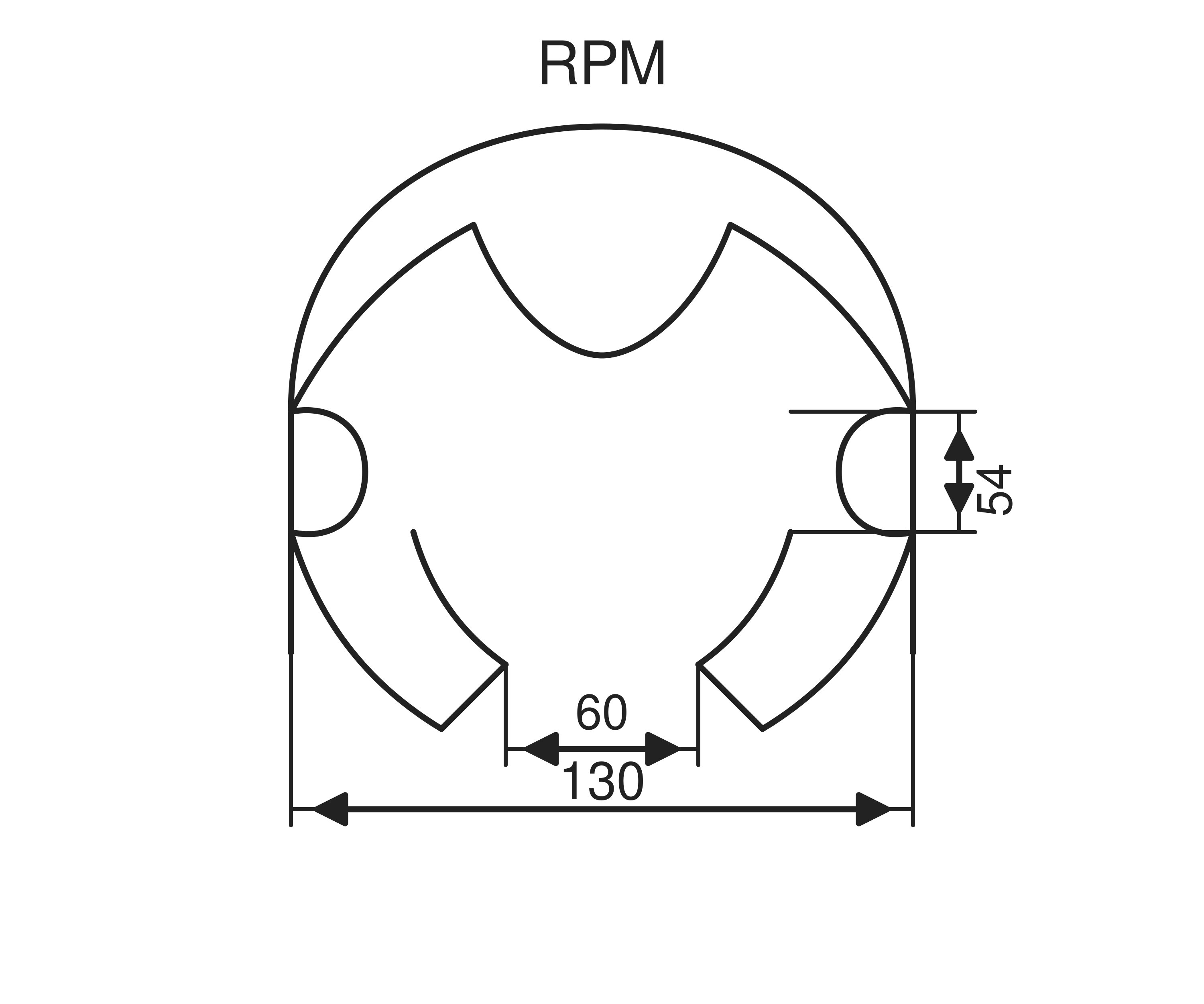 Vue d'ensemble de la protection RPM pour montant de rack Dimensions de la protection RPM pour rack de rayonnage